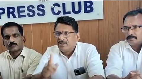 ബിജെപി നേതാക്കളുടെ വാർത്താസമ്മേളനം