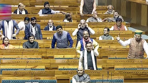 പാര്ലമെന്റ് ബജറ്റ് സമ്മേളനത്തില് കേന്ദ്രമന്ത്രി പ്രഹ്ലാദ് ജോഷി സംസാരിക്കുന്നു