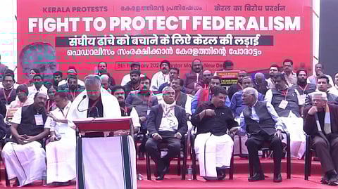 ജന്തർ മന്തറിൽ നടക്കുന്ന സമരം