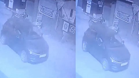 അപകടത്തിന്റെ സിസിടിവി ദൃശ്യം