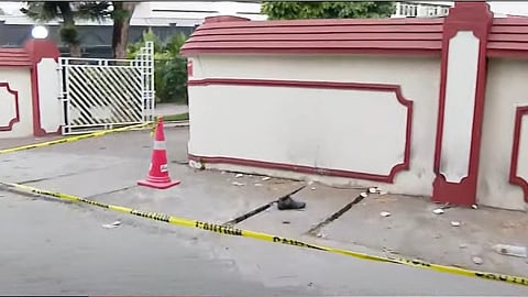 വെടിവെപ്പ് നടന്ന ബാറിന് മുൻവശം