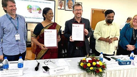 യു എസ് കോണ്സുലേറ്റ് ജനറല് ചെന്നൈയും കുസാറ്റും ധാരണാപത്രം ഒപ്പുവച്ചു