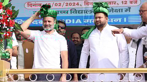 രാഹുൽ ഗാന്ധിയും തേജസ്വി യാദവും