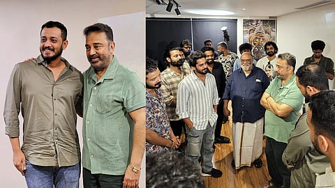 കമല് ഹാസനൊപ്പം സംവിധായകന് ചിദംബരവും മഞ്ഞുമ്മല് ബോയ്സ് ടീമും