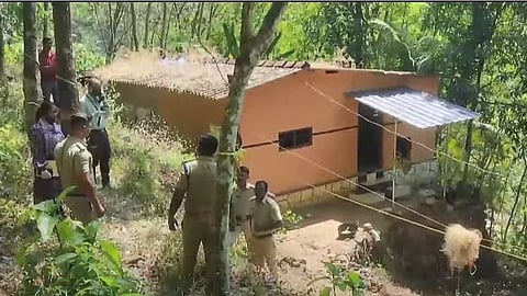 അജിയുടെ മൃതദേഹം കണ്ടെത്തിയ വീട്