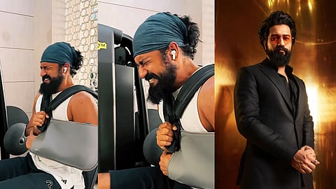 വിക്കി കൗശല് വര്ക്കൗട്ട് ചെയ്യുന്നു