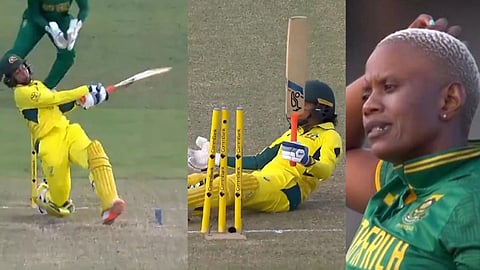 അലനയുടെ സിക്സ്, ഹിറ്റ് വിക്കറ്റ്, പന്തെറിഞ്ഞ മസബാറ്റയുടെ നിരാശ