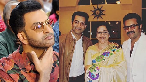 പൃഥ്വിരാജും ഇന്ദ്രജിത്തും മല്ലിക സുകുമാരനൊപ്പം