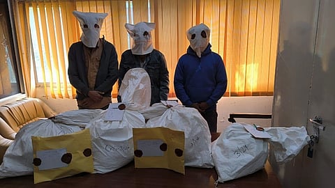 പിടിയിലായ മയക്കുമരുന്ന് സംഘം