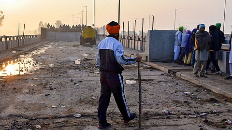 ഡൽഹി കർഷക സമരത്തിൽ നിന്ന്