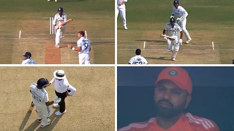 ജഡേജയും അശ്വിനും പിച്ചിന് നടുവിലൂടെ ഓടുന്നു