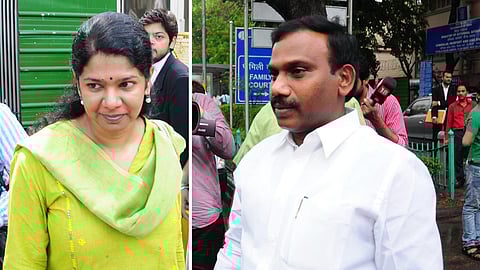 കനിമൊഴി, എ രാജ