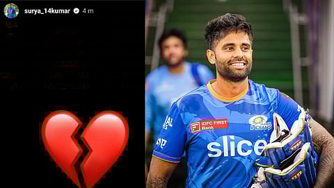 ഐപിഎല്ലില് ഗുജറാത്ത് ടൈറ്റന്സിനെതിരായ ആദ്യമത്സരത്തില് മുംബൈ ഇന്ത്യന്സിന്റെ സ്റ്റാര് ബാറ്റര് സൂര്യകുമാര് കളിക്കില്ലെന്ന് റിപ്പോര്ട്ട്