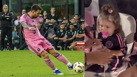 മെസി, പന്ത് കൊണ്ടു കരയുന്ന കുഞ്ഞ്