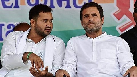 തേജസ്വി യാദവും രാഹുൽ ഗാന്ധിയും