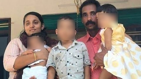 മരിച്ച ജെയ്സൺ തോമസും മെറീനയും കുട്ടികളും