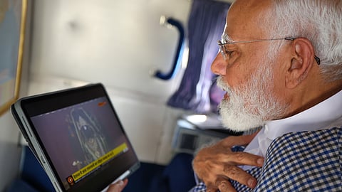 PM Narendra Modi after watching Ram Lalla's Surya Tilak