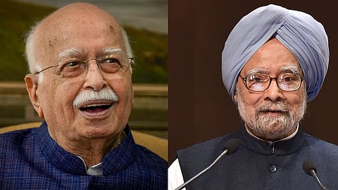 Manmohan Singh, LK Advani cast votes from home