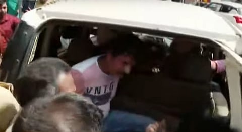 A woman riding a bike in Tiruvalla was pulled down by a drunkard