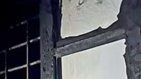 AC exploded  house caught fire