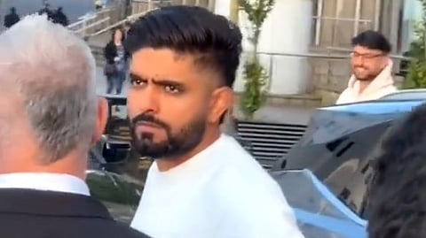 Angry Babar Azam