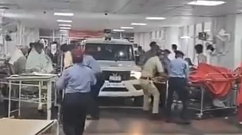 To Arrest Man Who Harassed AIIMS Doctor, Cops Drive Car Into Hospital Ward