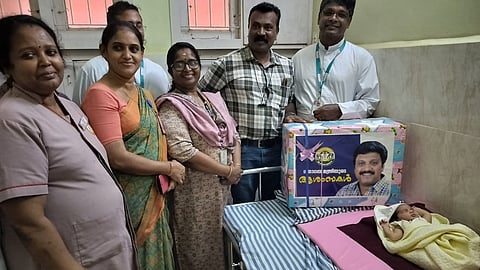Minister Ganesh Kumar's gift to a baby born in a KSRTC bus