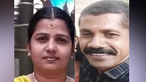 മരിച്ച അമ്പിളി, പ്രതി രാജേഷ്