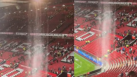 heavy rainfall- Old Trafford