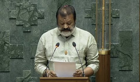 Suresh Gopi takes oath as a member of the 18th Lok Sabha
