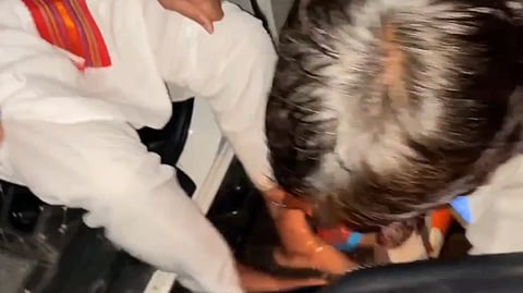 'Feet covered in mud...': Congress' Nana Patole clarifies on foot-washing video row