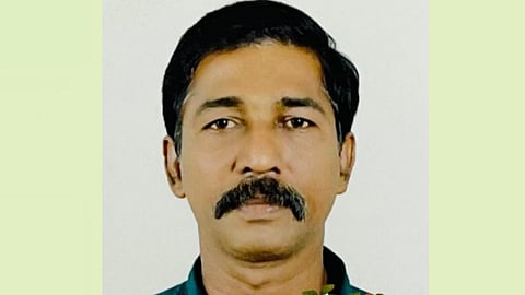 A railway employee died after being hit by a train