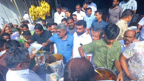 loksabha-election-2024-udf-candidate-k-francis-george-victory-celebrtion-pidi-and-beef-curry