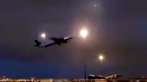 Watch: Air Canada Boeing catches fire moments after takeoff