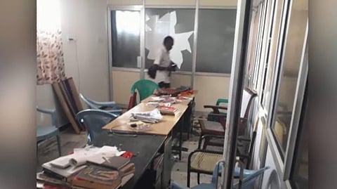 CPM office vandalized in Tirunelveli