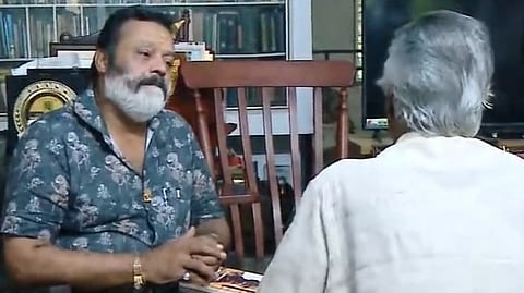 Suresh Gopi visited story writer T Padmanabhan