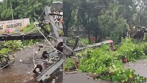 തീവ്രമഴയില് കെഎസ്ഇബിക്ക് വ്യാപക നാശനഷ്ടം; ആയിരത്തിലേറെ പോസ്റ്റുകള് തകര്ന്നു, ലക്ഷങ്ങളുടെ നഷ്ടം