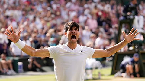 Wimbledon titles win alcaraz