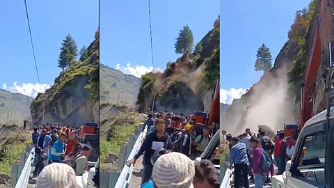 watch: Massive landslide in Uttarakhand blocks Badrinath National Highway