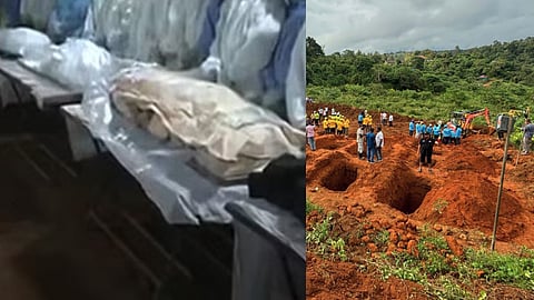 wayanad-landslide-cremation in puthumala