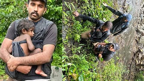 forest department rescue tribal family in wayanad