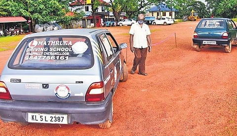 yellow colour driving school vehicles