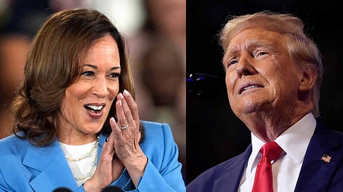KAMALA HARIS AND DONALD TRUMP