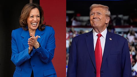 kamala harris and trump
