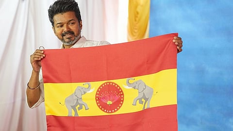 vijay party tvk flag