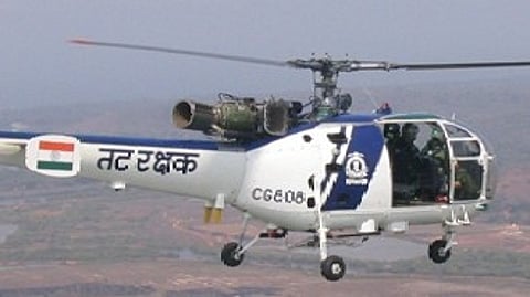 Indian Coast Guard Chopper Makes Emergency Landing In Sea Near Gujarat