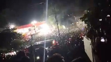 video: Tin Roof With Hundreds On It Collapses During Music Show In Bihar