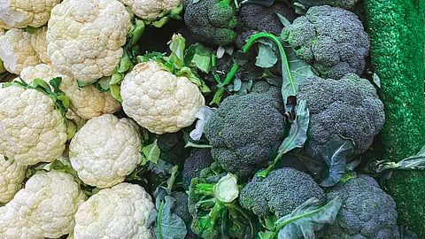 cauliflower and broccoli