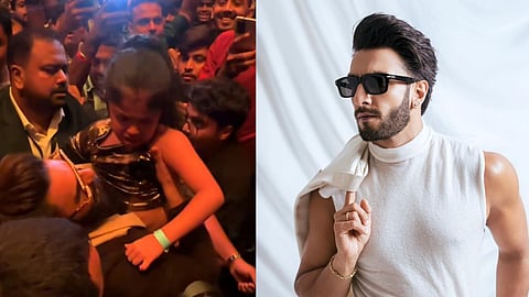 Ranveer Singh rescues crying girl from crowd, calms her