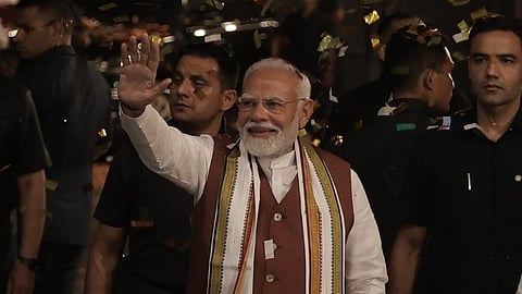 'Congress lives at the mercy of allies'; Modi says